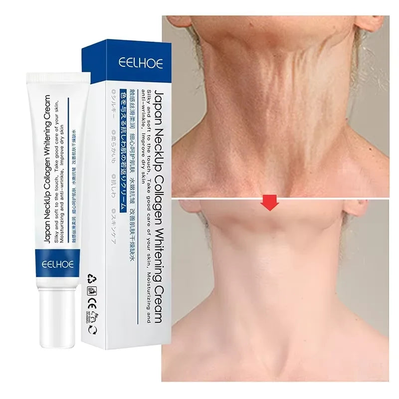 Collagen Neck Cream Eliminate Neck Wrinkle Lines Lifting Whitening Tighten Double Chin Anti-Age Rejuvenation Skin Care Products