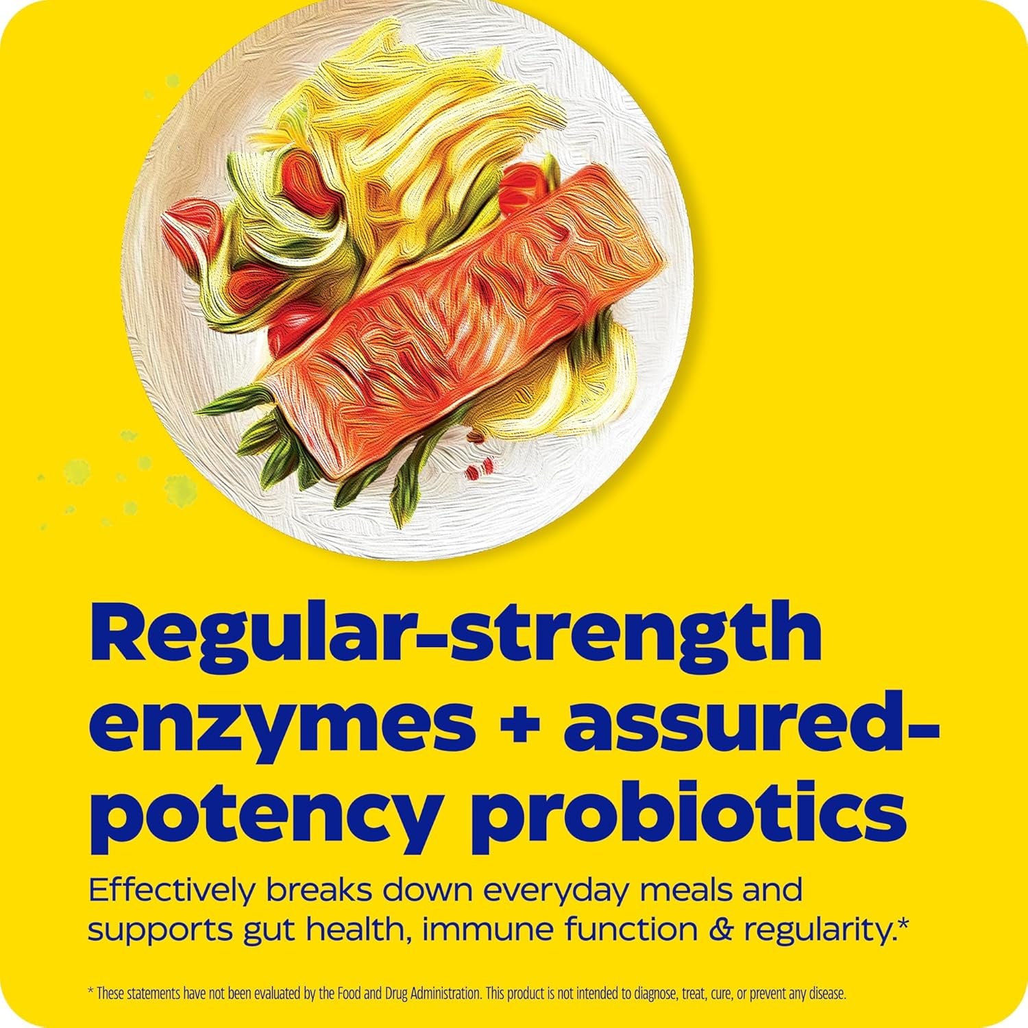 , Digest Complete + Probiotics, Gentle Digestive Enzymes with 400 Million CFU Active Cultures per Capsule, 30 Capsules