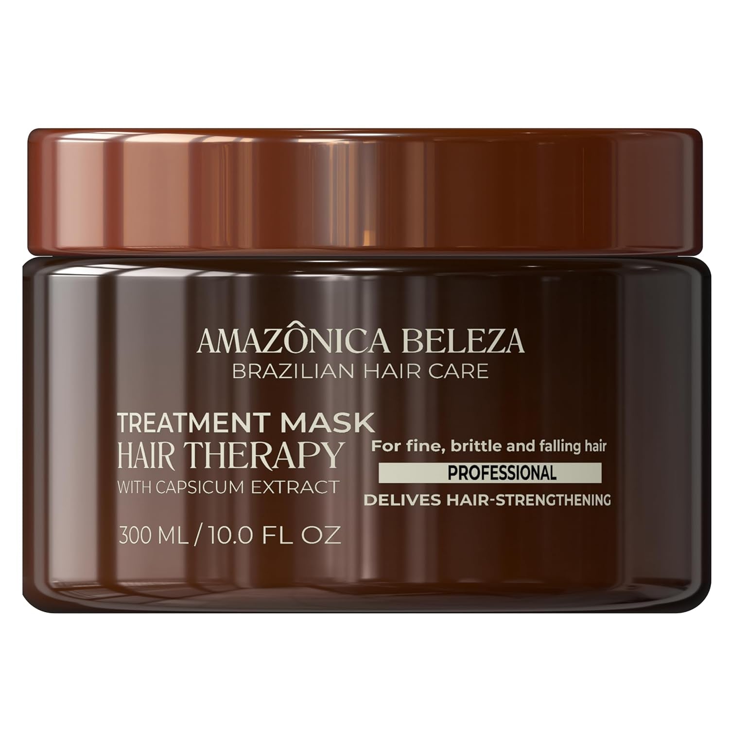AMAZONICA BELEZA Hair Therapy Kit - Shampoo, Conditioner, Hair Mask (300Ml/10.1 Oz) | Professional Line | Removes Oiliness, Prevents Hair Loss, Promotes Growth