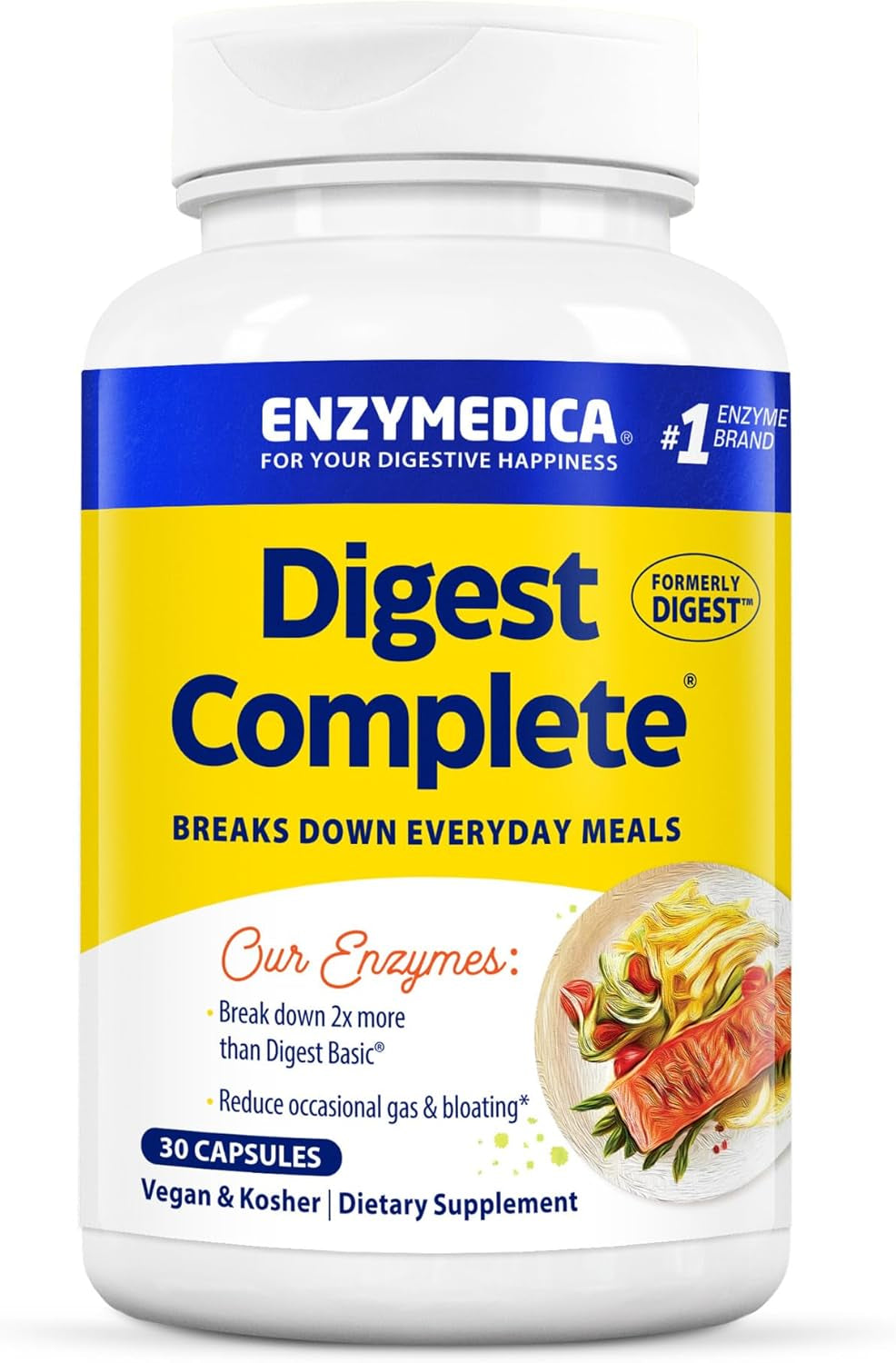 - Digest, Complete Digestive Enzyme Formula, 30 Capsules