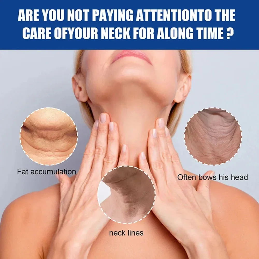 Collagen Neck Cream Eliminate Neck Wrinkle Lines Lifting Whitening Tighten Double Chin Anti-Age Rejuvenation Skin Care Products
