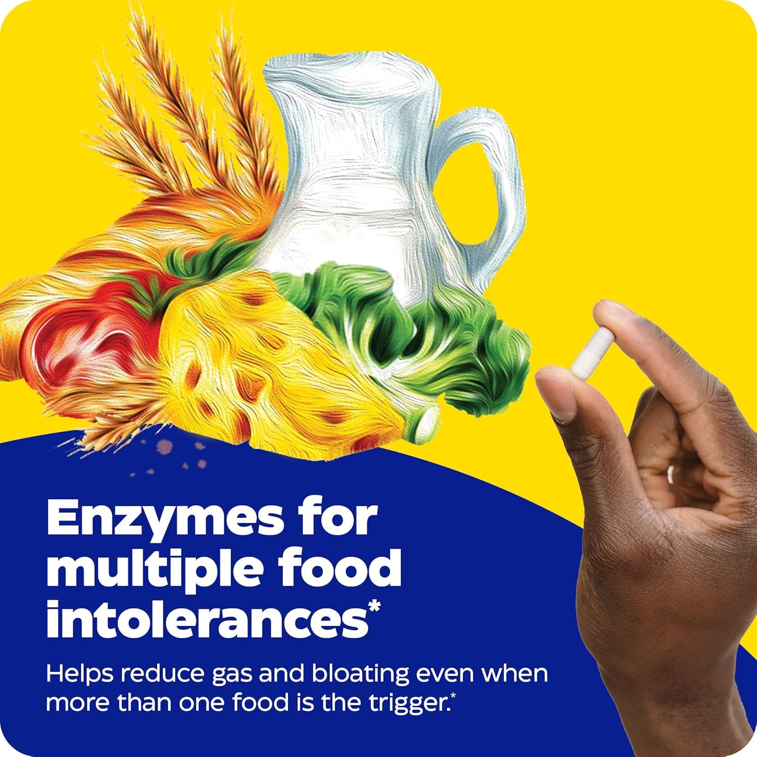 Digest Spectrum, Digestive Enzymes for Multiple Food Intolerances, Offers Fast-Acting Gas & Bloating Relief, 30 Count