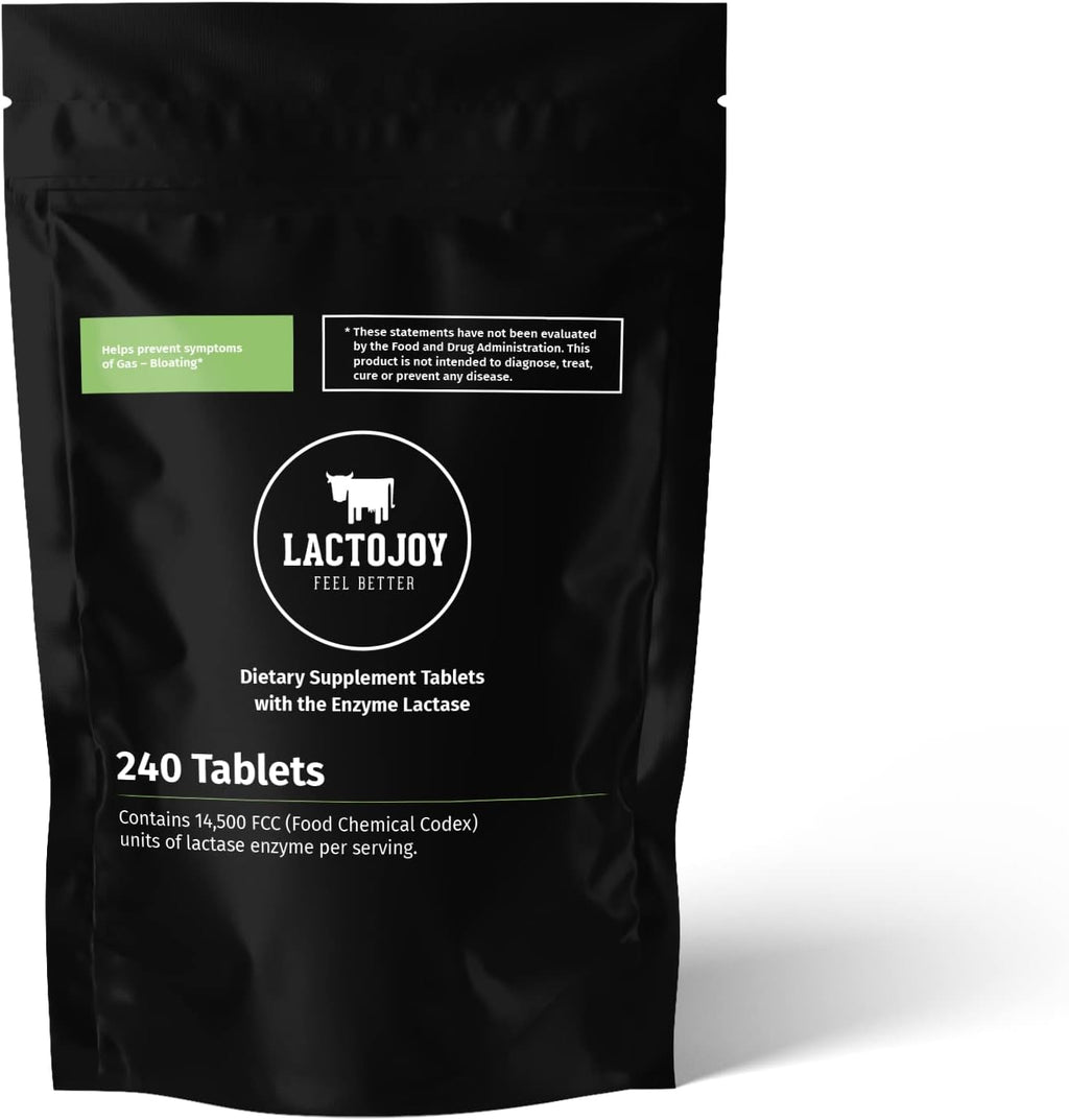 Lactase Pills I 240 Pieces Refill Package I Powerful Lactase Enzymes for Lactose Intolerance I Ultra Pure Lactase for Improved Digestion I 100% Vegan